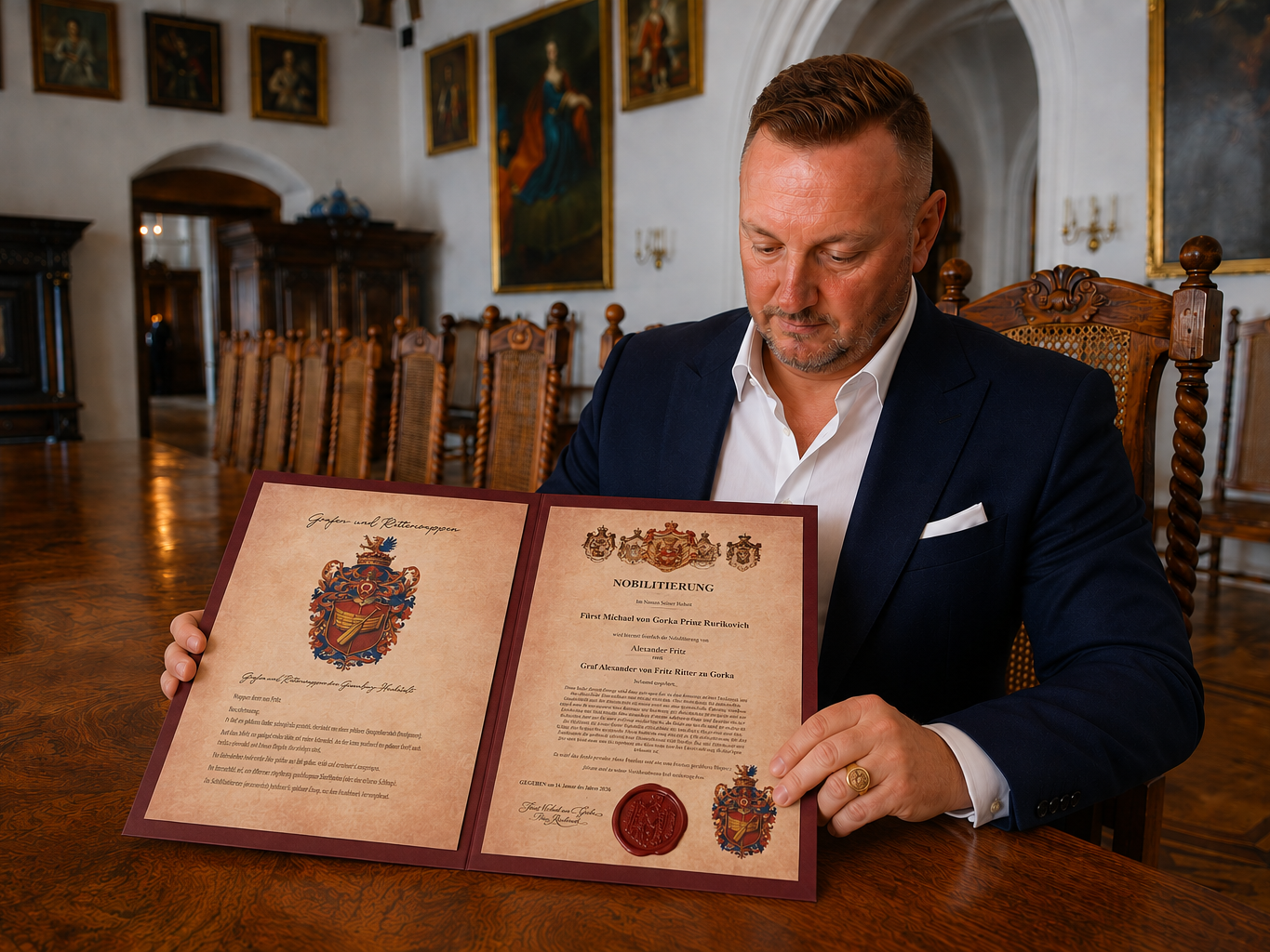 Fürst von Gorka Prinz Rurikovich mit Prinzessin Melina